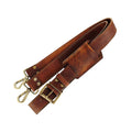 Leather Replacement Shoulder Strap – Padded with Brass Swivel Hooks