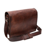Personalized Full Grain Leather Messenger Bag – Laptop Crossbody