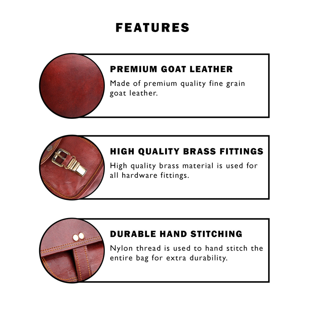 Customized Leather iPad Shoulder Bag – Genuine Leather Briefcase
