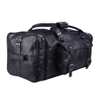 The Black Fort Duffle — Full-Grain Leather Weekender