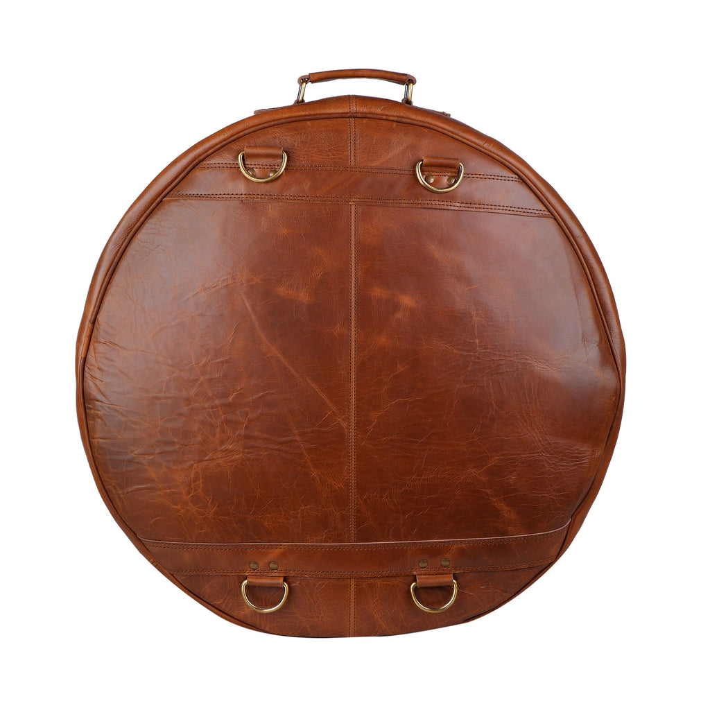 Buffalo Leather Cymbal Bag – Handmade Drum Case