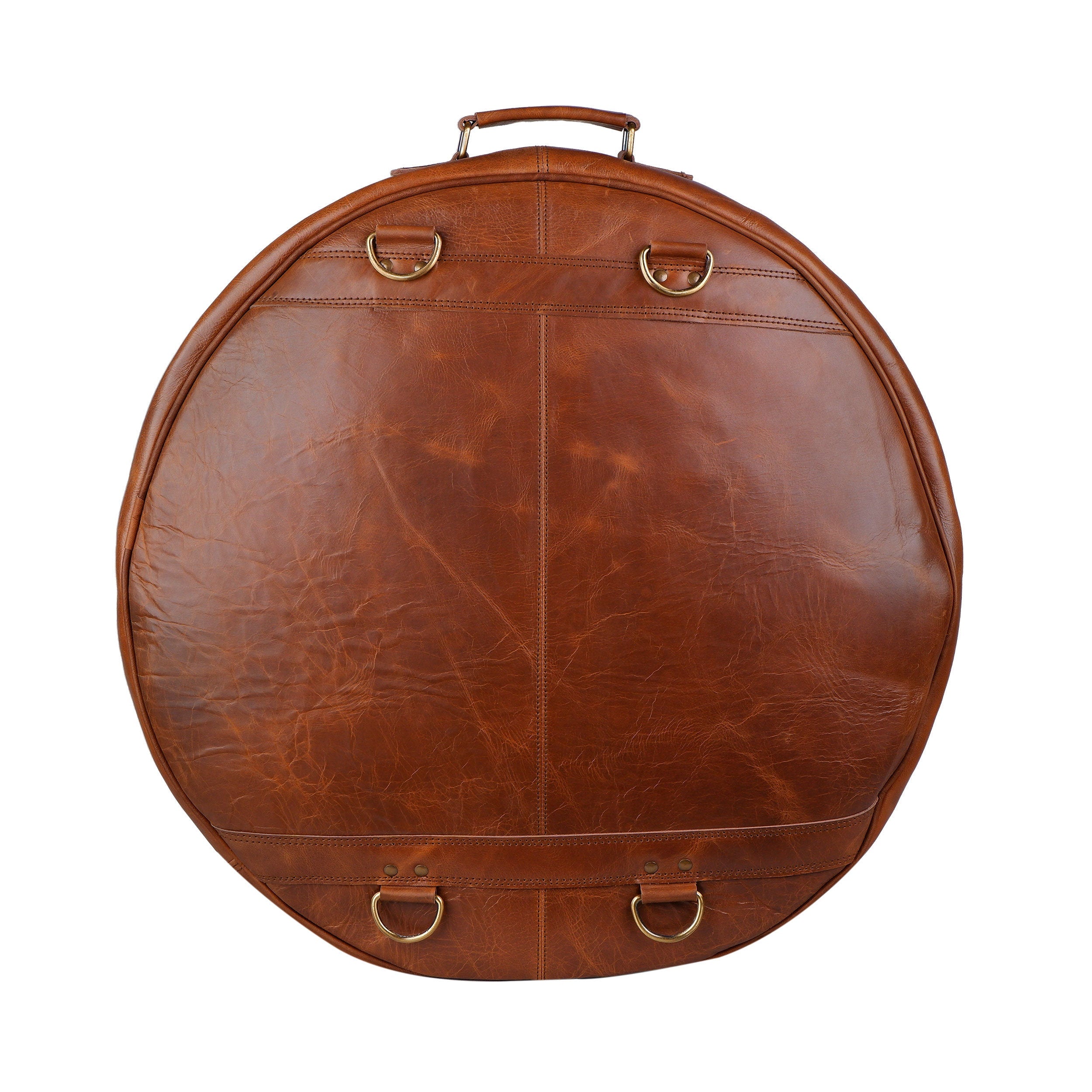 Buffalo Leather Cymbal Bag – Handmade Drum Case