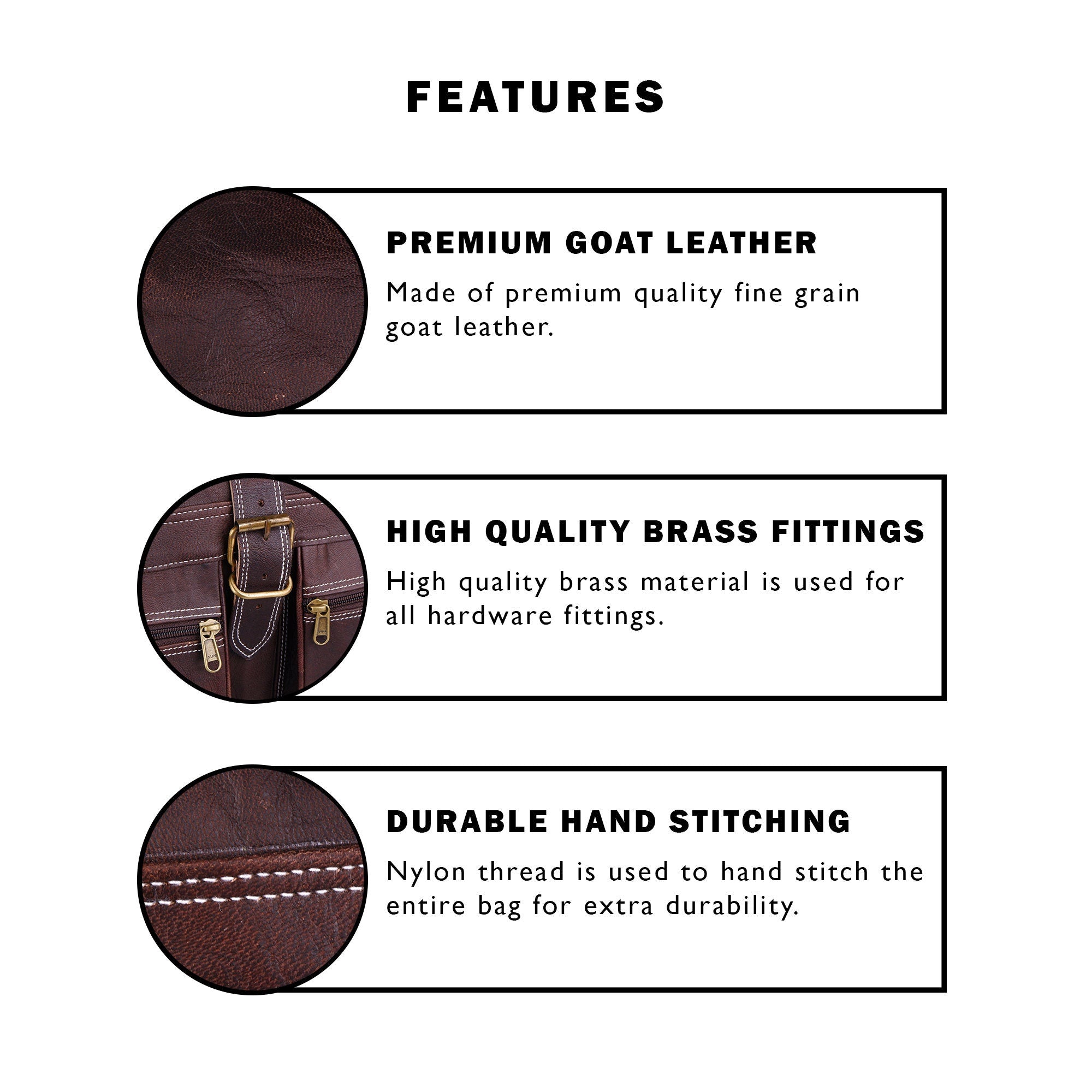 Men's Vintage Brown Real Leather Weekender Overnight Duffel Bag