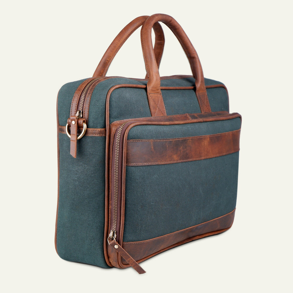 The Canvas & Leather Briefcase