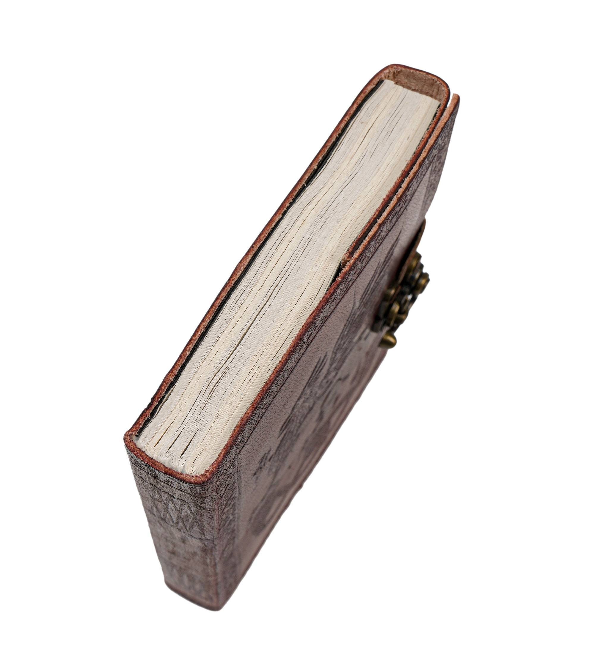 Dragon Embossed Leather Journal – Custom Writing Notebook Sketchbook
