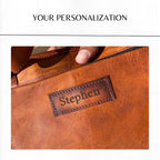 Personalized Leather Drumstick Bag