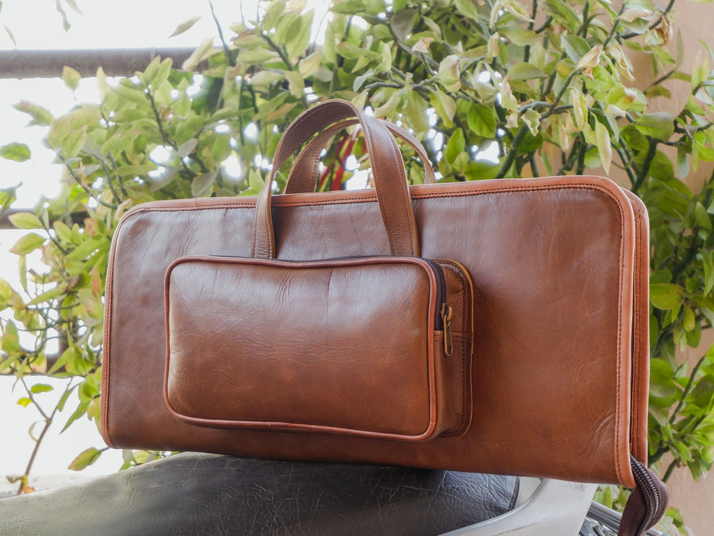 Buffalo Leather Drumstick Bag – Personalized Musician Gift