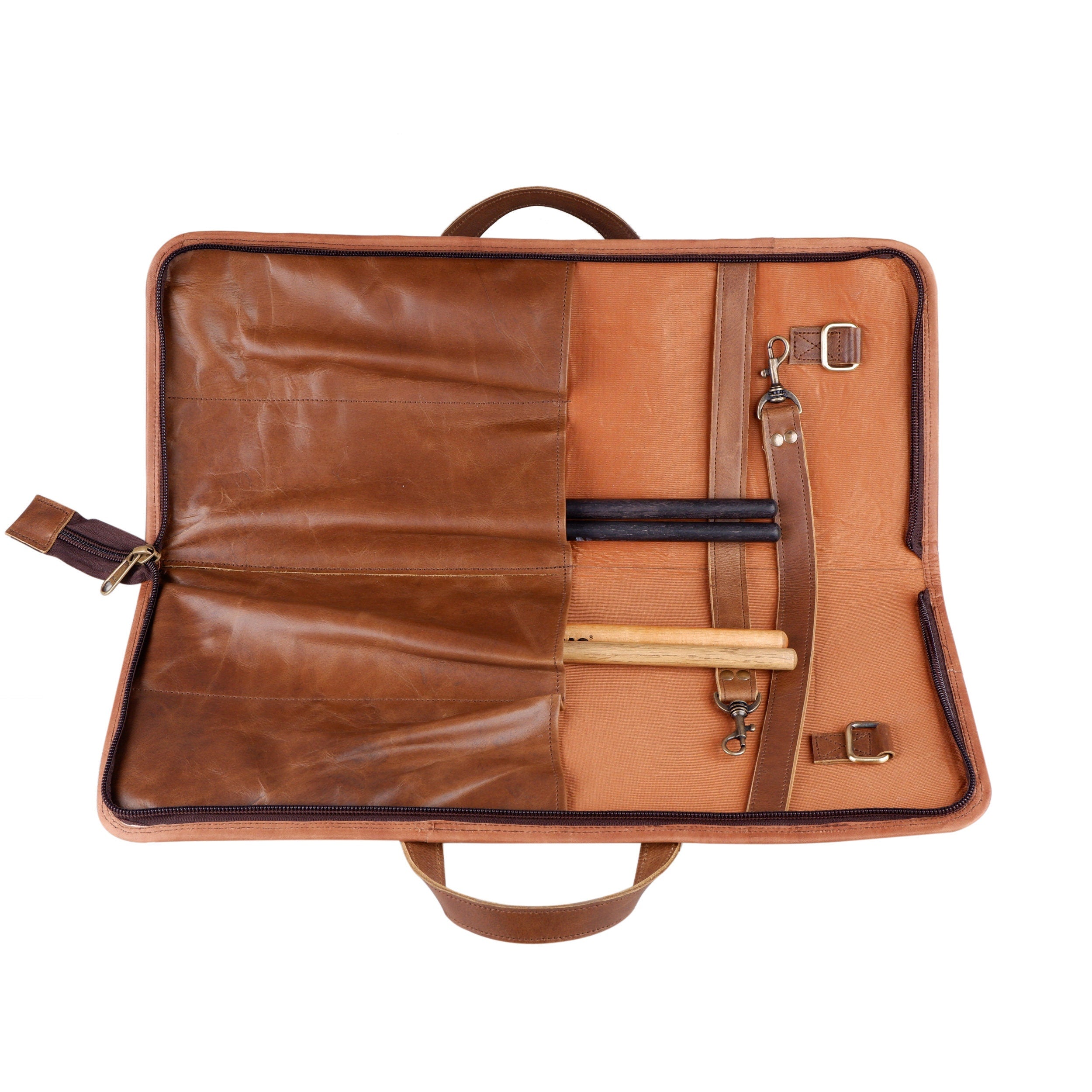 Buffalo Leather Drumstick Bag – Personalized Musician Gift