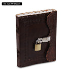 Handmade Leather Journal Combo – Sketchbook, Diary & Notebook Set