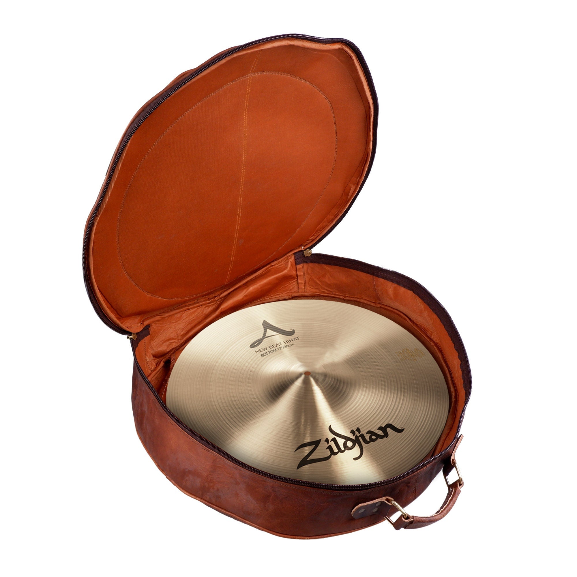 Goat Leather Cymbal Case + Drumstick Bag – Drummer Combo Gift