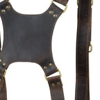 Personalized Goat Leather Dual Camera Harness – Photographer Gift