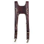 Dual Leather Camera Strap Harness – Personalized Photographer Gift