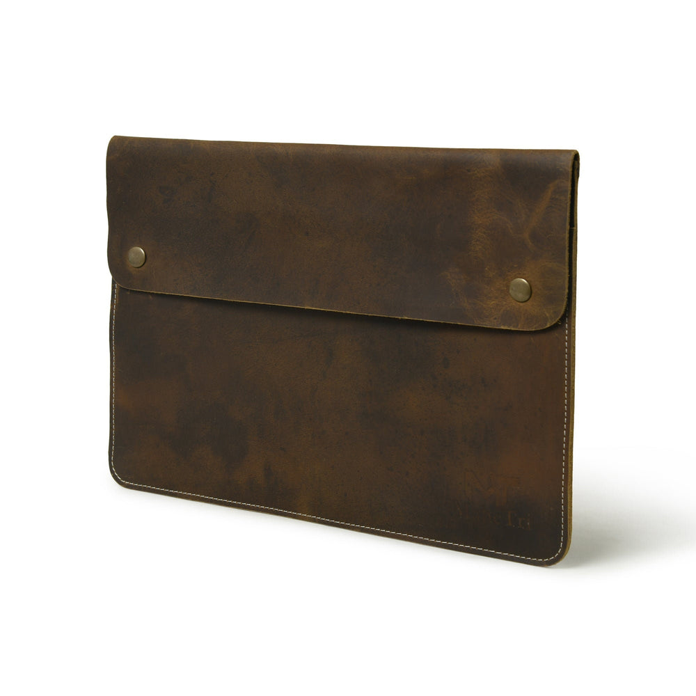 Leather MacBook Sleeve 13" & 14" – Personalized Laptop Case