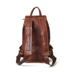 Leather Travel & College Backpack + Free Leather Journal
