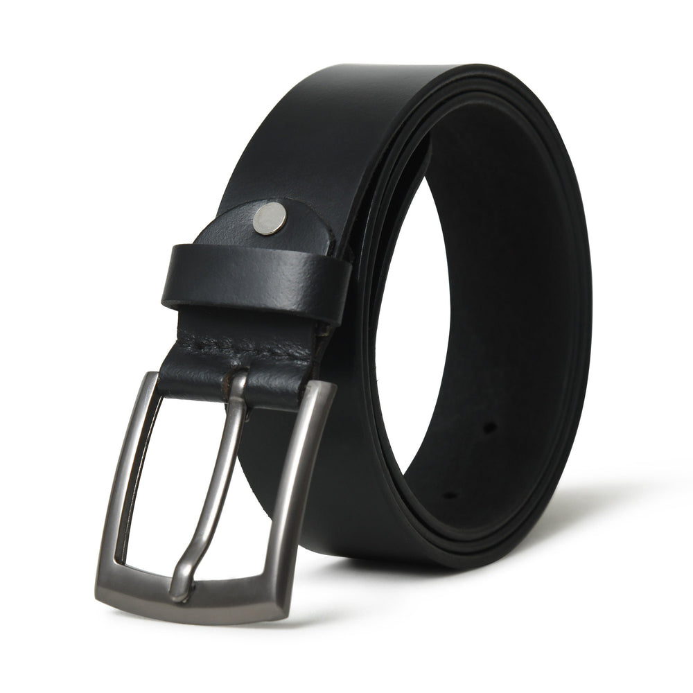 The Artisan Belt — Full-Grain Black Leather