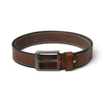 The Artisan Belt — Full-Grain Dark Brown Leather