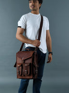 The Desert Convertible Leather Backpack & Messenger Bag