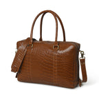 Full Grain Buffalo Leather Briefcase – Laptop Crossbody for Men & Women