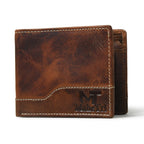Full Grain Leather Laptop Briefcase + Free Wallet