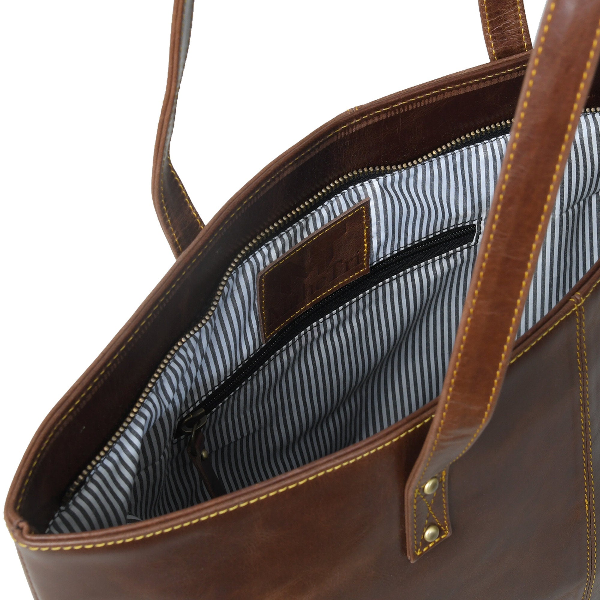 Women's Leather Tote Bag – Handbag & Travel Bag Gift for Her