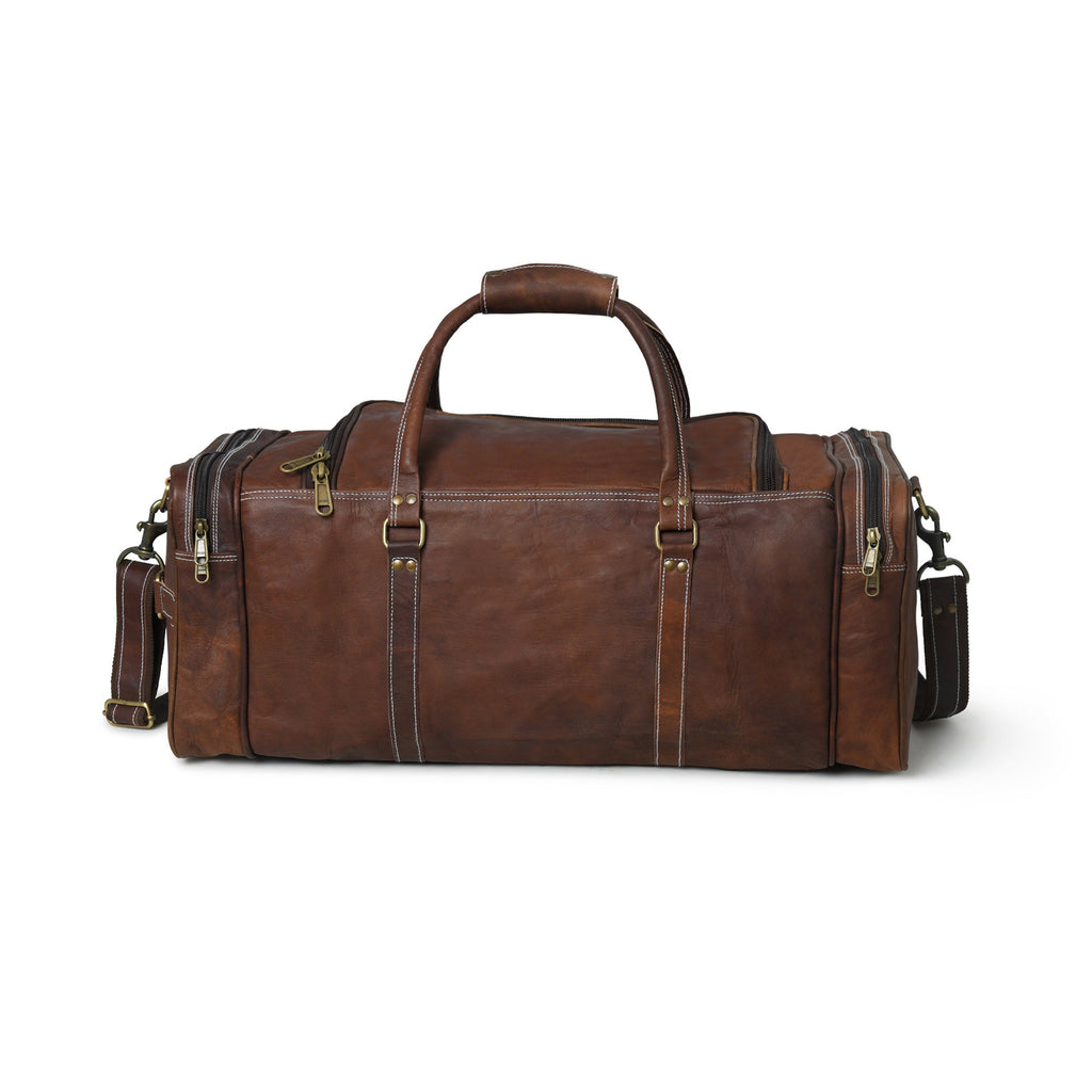 Leather Weekender Duffel Bag + Free Leather Journal – Combo Deal