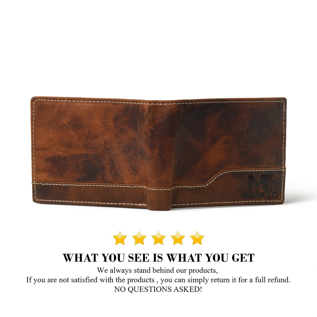 Full Grain Leather Laptop Briefcase + Free Wallet – Christmas Gift