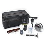 The Black Fort Leather Travel Set — Duffle, Toiletry & Wallet