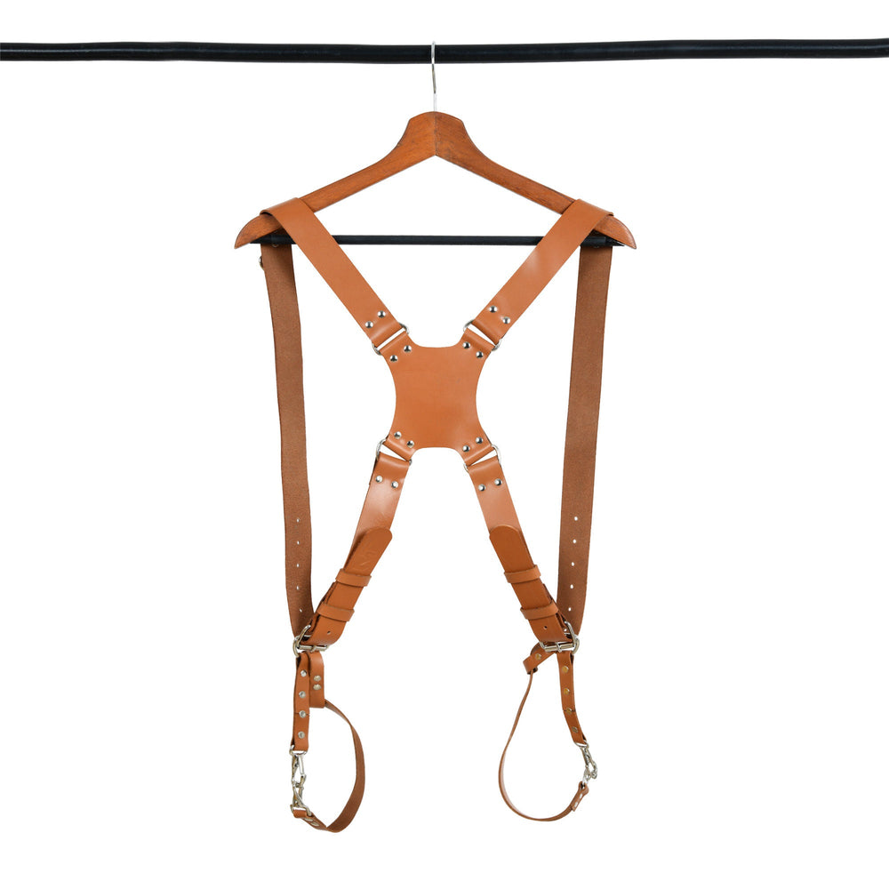Photographer's Combo – Leather Camera Bag + Dual Camera Harness