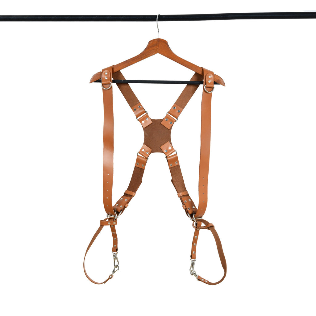 Photographer's Combo – Leather Camera Bag + Dual Camera Harness