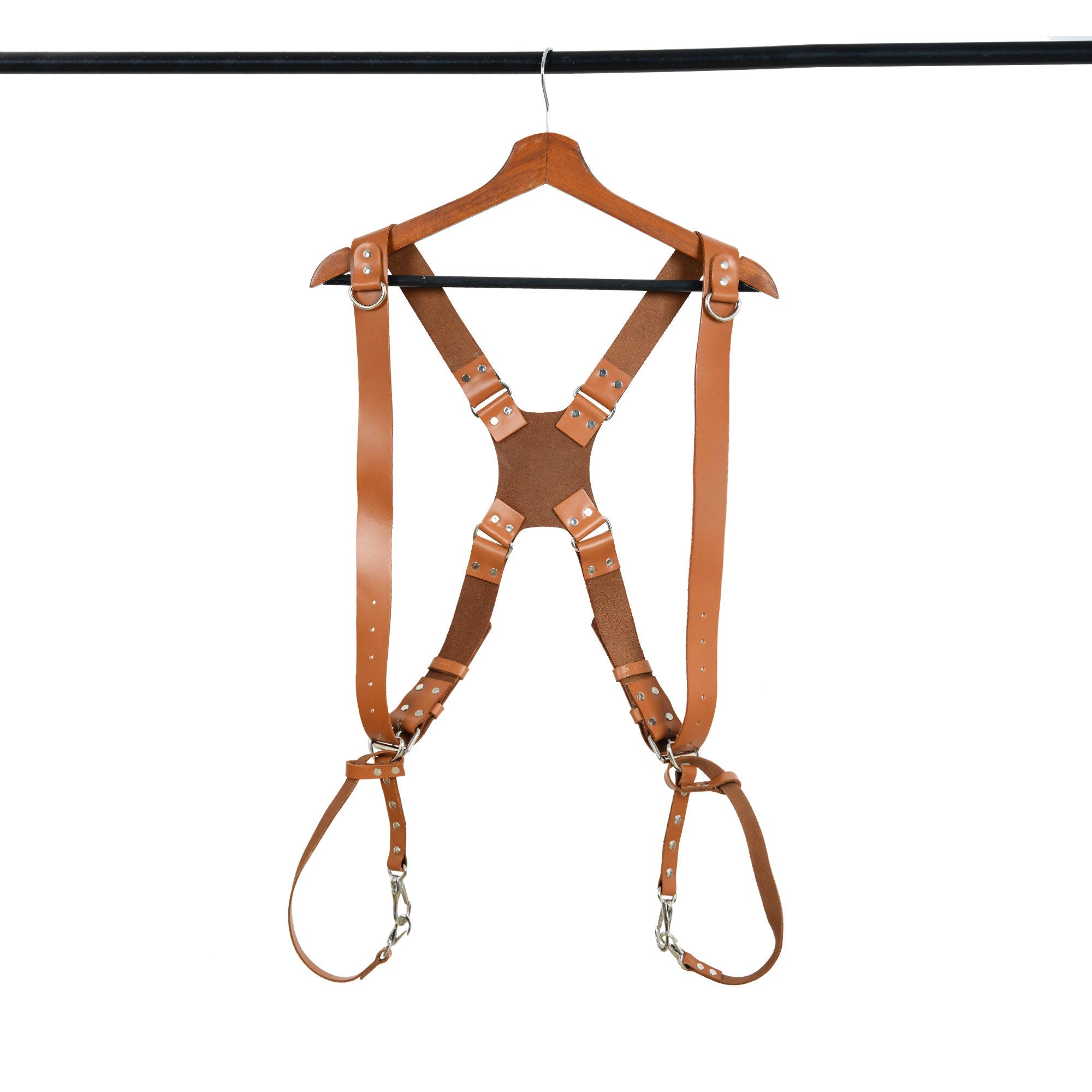 Photographer's Combo – Leather Camera Bag + Dual Camera Harness