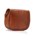 Women's Vintage Brown Leather Crossbody Sling Bag