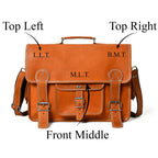 Personalized Genuine Leather Laptop Bag – Custom Leather Bag