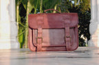 Convertible Leather Office Messenger Bag – Briefcase & Backpack 15"–16"